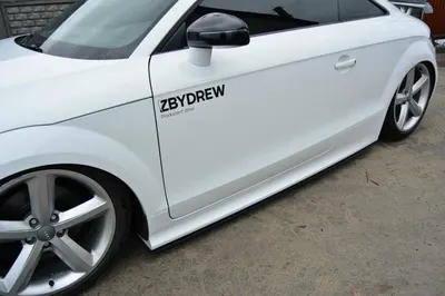Maxton Design Seitenschweller-Ansätze für Audi TT Mk2 RS – Schwarz matt