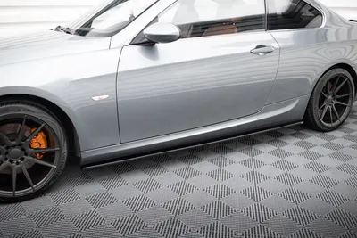 Maxton Design Seitenschweller-Ansätze für BMW 3er E92 M-Paket – Schwarz glänzend