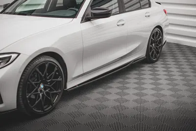 Maxton Design Seitenschweller-Ansätze für BMW 3er G20 / G21 – Schwarz glänzend