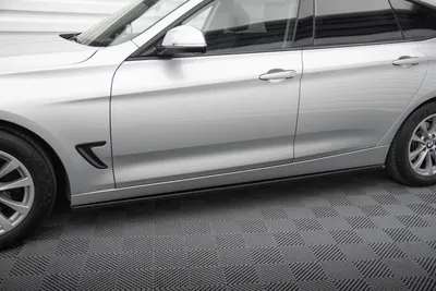 Maxton Design Seitenschweller-Ansätze für BMW 3er GT F34 – Schwarz glänzend