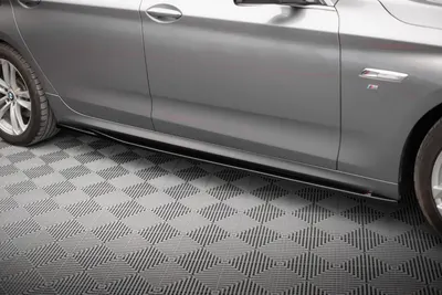 Maxton Design Seitenschweller-Ansätze für BMW 5er GT M-Paket F07 – Schwarz glänzend