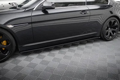 Maxton Design Seitenschweller-Ansätze für BMW 6er Coupé E63 / Cabrio E64 – Schwarz glänzend