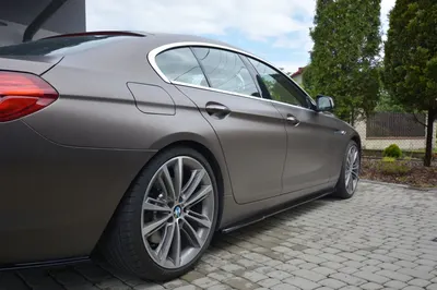 Maxton Design Seitenschweller-Ansätze für BMW 6er GRAN COUPÉ – Schwarz glänzend