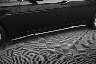 Maxton Design Seitenschweller-Ansätze für BMW 7er E65 – Schwarz glänzend