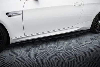 Maxton Design Seitenschweller-Ansätze für BMW M3 E92 / E93 – Schwarz matt