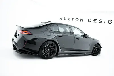 Maxton Design Seitenschweller-Ansätze für BMW M5 Limousine / Touring G90 – Schwarz glänzend