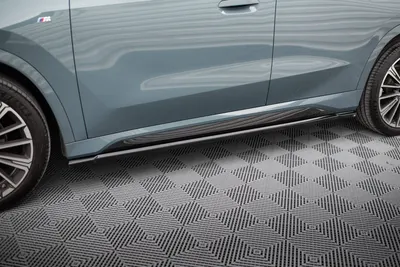 Maxton Design Seitenschweller-Ansätze für BMW X1 M-Paket U11 – Schwarz glänzend