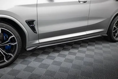 Maxton Design Seitenschweller-Ansätze für BMW X4 M F98 – Schwarz glänzend