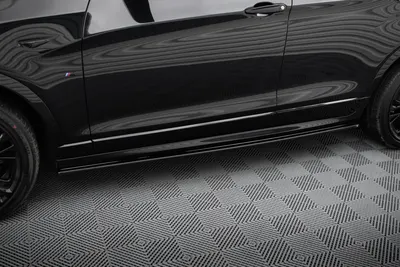 Maxton Design Seitenschweller-Ansätze für BMW X4 M-Paket F26 – Schwarz glänzend