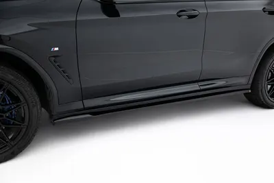Maxton Design Seitenschweller-Ansätze für BMW X4 M-Paket G02 Facelift – Schwarz glänzend