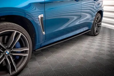 Maxton Design Seitenschweller-Ansätze für BMW X6 M F86 – Schwarz glänzend