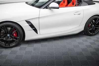 Maxton Design Seitenschweller-Ansätze für BMW Z4 M40i / M-Paket G29 Facelift – Schwarz glänzend