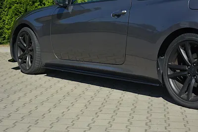 Maxton Design Seitenschweller-Ansätze für Hyundai Genesis Coupé Mk1 – Schwarz glänzend