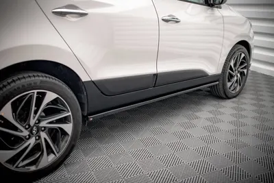 Maxton Design Seitenschweller-Ansätze für Hyundai ix35 Mk1 – Schwarz glänzend