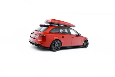 Maxton Design Seitenschweller-Ansätze V.1 für Audi A4 / A4 S line / S4 B8 – Schwarz glänzend