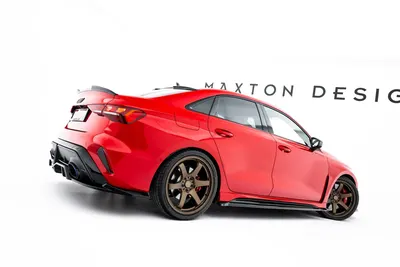 Maxton Design Seitenschweller-Ansätze V.1 für Audi RS3 Limousine 8Y / 8Y Facelift / Audi RS3 Sportback 8Y Facelift – Schwarz glänzend