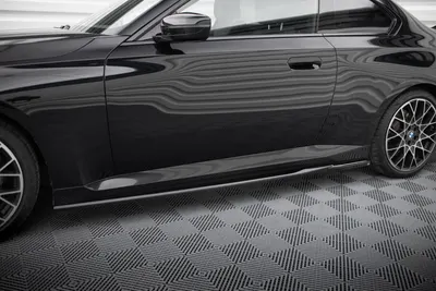 Maxton Design Seitenschweller-Ansätze V.1 für BMW 2er Coupé G42 – Schwarz glänzend
