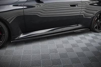 Maxton Design Seitenschweller-Ansätze V.1 für BMW M2 G87 – Schwarz glänzend