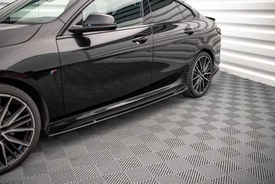 Maxton Design Seitenschweller-Ansätze V.2 für BMW 2er Gran Coupé M-Paket / M235i F44 – Schwarz glänzend
