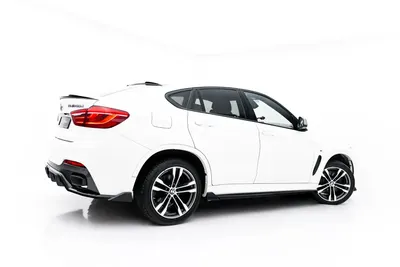Maxton Design Seitenschweller-Ansätze V.2 für BMW X6 M-Paket F16 – Schwarz glänzend
