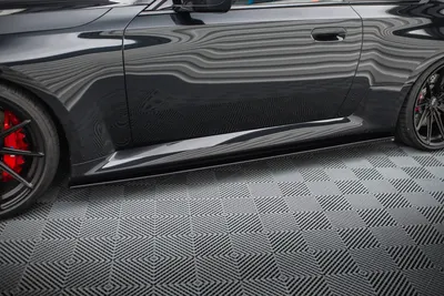 Maxton Design Seitenschweller-Ansätze V.3 für BMW M2 G87 – Schwarz glänzend