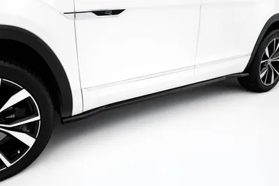 Maxton Design Seitenschweller-Ansätze für VW Atlas R-Line Mk1 Facelift 2 – Schwarz glänzend