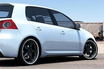 Maxton Design Seitenschweller-Ansätze für VW Golf 5 (6 GTI LOOK ABS) – Schwarz glänzend/matt