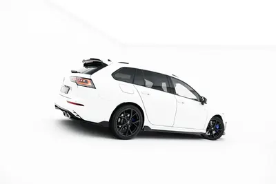 Maxton Design Seitenschweller-Ansätze für VW Golf 8 R Variant / Mk8 Facelift – Schwarz glänzend