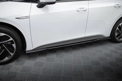 Maxton Design Seitenschweller-Ansätze für VW ID.3 Mk1 – Schwarz glänzend