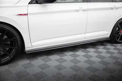 Maxton Design Seitenschweller-Ansätze für VW Jetta GLI Mk7 – Schwarz glänzend