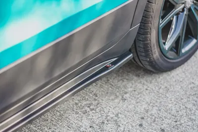 Maxton Design Seitenschweller-Ansätze für VW T-Cross – Schwarz glänzend
