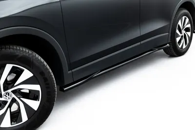 Maxton Design Seitenschweller-Ansätze für VW Tiguan Mk3 – Schwarz glänzend