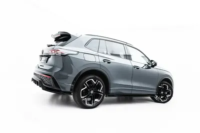 Maxton Design Seitenschweller-Ansätze für VW Tiguan R-Line Mk3 – Schwarz glänzend