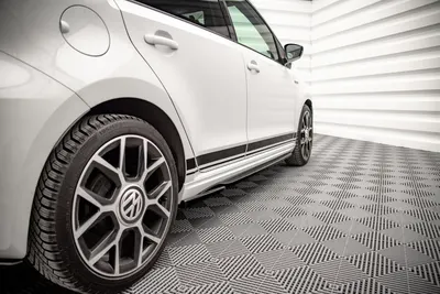 Maxton Design Seitenschweller-Ansätze für VW Up GTI – Schwarz glänzend
