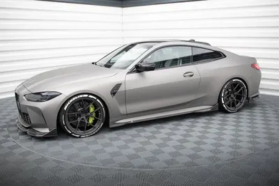 Maxton Design Seitenschweller-Flaps für BMW M4 G82 / G82 Facelift – Sichtcarbon (Prepreg)