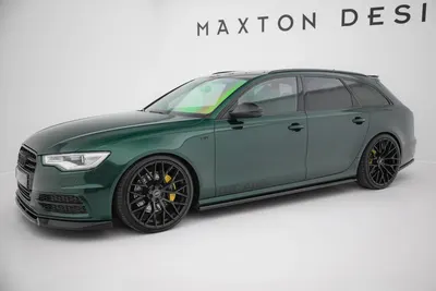 Maxton Design Splitter-Set für Audi A6 S line Avant C7 – Schwarz glänzend