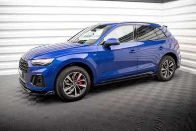 Maxton Design Splitter-Set für Audi Q5 S line SUV Mk2 Facelift – Schwarz glänzend