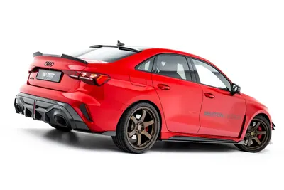 Maxton Design Splitter-Set für Audi RS3 Limousine 8Y Facelift – Sichtcarbon (Prepreg)