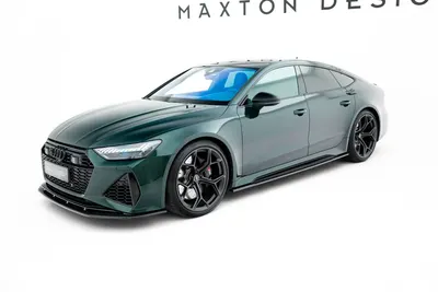 Maxton Design Splitter-Set für Audi RS7 C8 – Sichtcarbon (Prepreg)