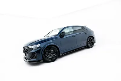 Maxton Design Splitter-Set für Audi RSQ8 Mk1 Facelift – Sichtcarbon (Prepreg)