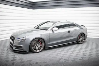 Maxton Design Splitter-Set für Audi S5 Coupé 8T Facelift – Schwarz glänzend