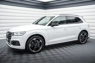 Maxton Design Splitter-Set für Audi SQ5/Q5 S line Mk2 – Schwarz glänzend