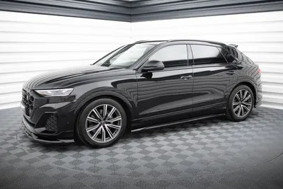 Maxton Design Splitter-Set für Audi SQ8 / Q8 S line Mk1 Facelift – Schwarz glänzend