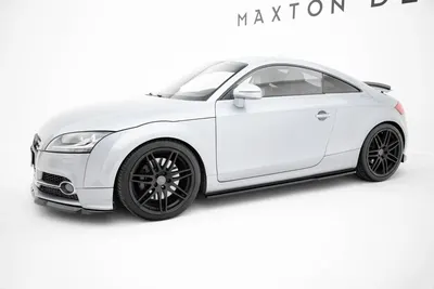 Maxton Design Splitter-Set für Audi TT S line 8J Facelift – Schwarz glänzend