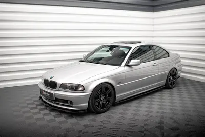 Maxton Design Splitter-Set für BMW 3er Coupé E46 – Schwarz glänzend