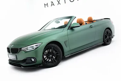 Maxton Design Splitter-Set für BMW 4er Cabrio F33 – Schwarz glänzend