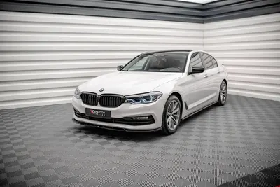 Maxton Design Splitter-Set für BMW 5er Limousine G30 – Schwarz glänzend