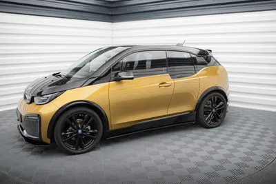 Maxton Design Splitter-Set für BMW i3 S Mk1 Facelift – Schwarz glänzend