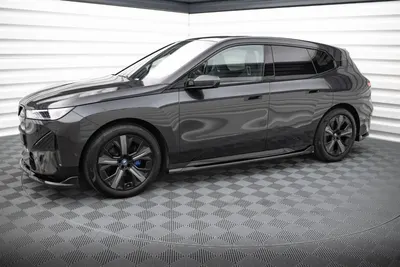 Maxton Design Splitter-Set für BMW iX M-Paket i20 – Schwarz glänzend