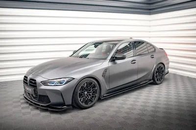 Maxton Design Splitter-Set für BMW M3 Limousine G80 – Schwarz glänzend